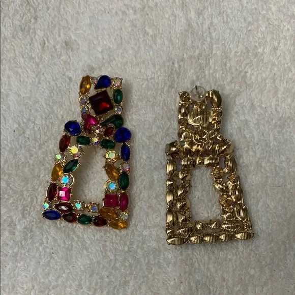 Multicolor Statement Earrings - Picture 5 of 5